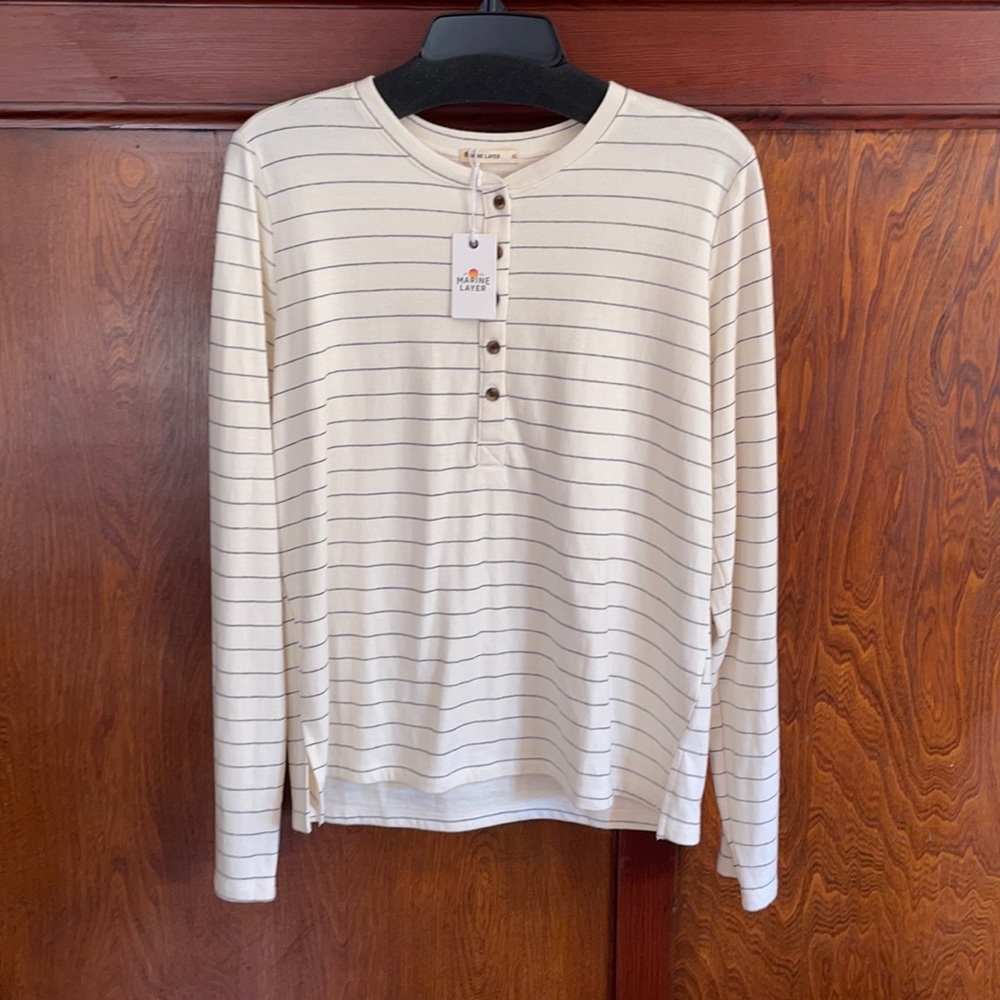 NWT tags Marine layer Henley size XL